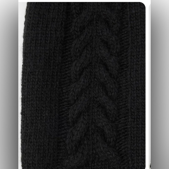 ZARA  Women’s Black Comfy Warm Fingerless Gloves, NWT - Picture 4 of 9